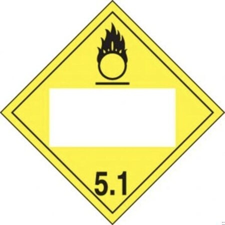 Accuform BLANK DOT PLACARD HAZARD CLASS 4 MPL4DG4CFV50 MPL4DG4CFV50